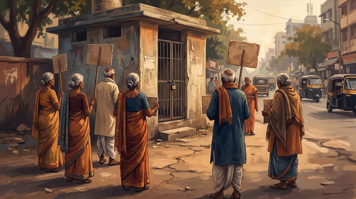 प्रतीकात्मक चित्र: पिंपळे सौदागरमध्ये बंद शौचालयाविरोधात नागरिकांचा मूक निषेध