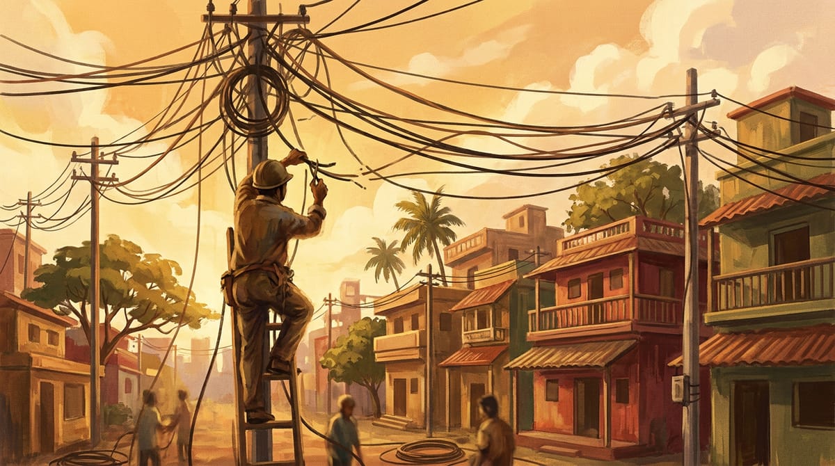 प्रतीकात्मक चित्र: अनधिकृत ओव्हरहेड केबल हटवण्याचे ऑपरेटरांना महापालिकेचे निर्देश