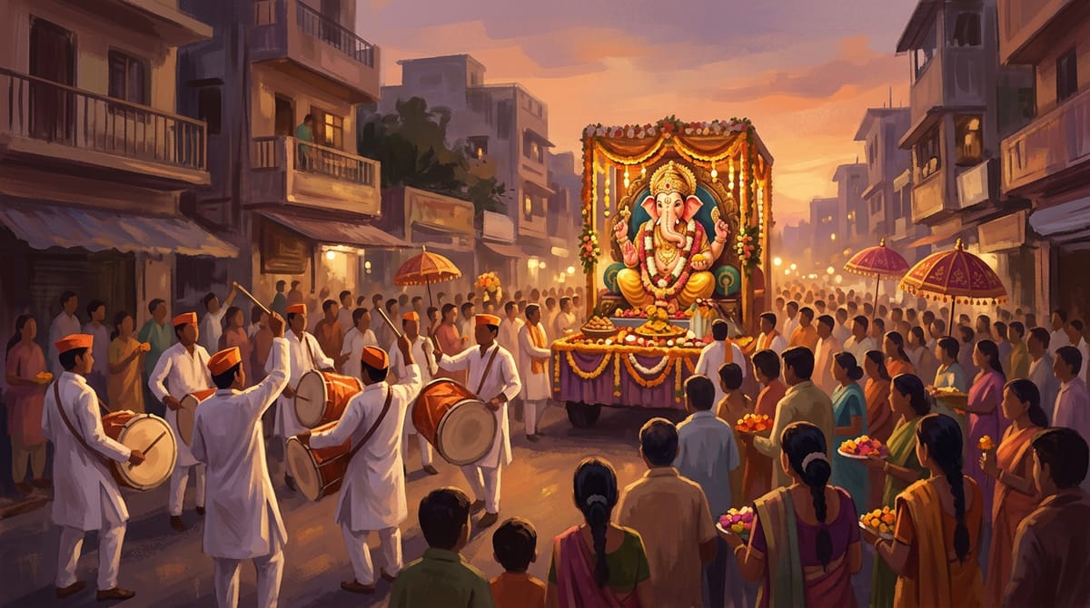 प्रतीकात्मक चित्र: थेरगावच्या वनदेव आनंदवन मंडळाचा डीजेमुक्त गणेशोत्सव; पौराणिक देखाव्याला हजारोंची गर्दी