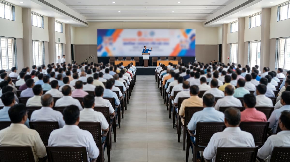 प्रतीकात्मक चित्र: भाजप प्रदेशाध्यक्ष रवींद्र चव्हाण यांच्या उपस्थितीत माथाडी कामगारांचा मेळावा