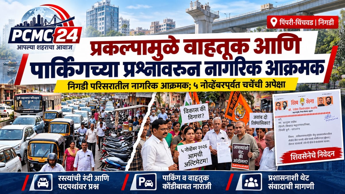 City street with heavy vehicle traffic and citizens protesting.